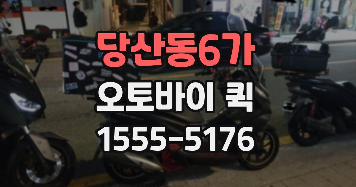 당산동6가 오토바이 퀵