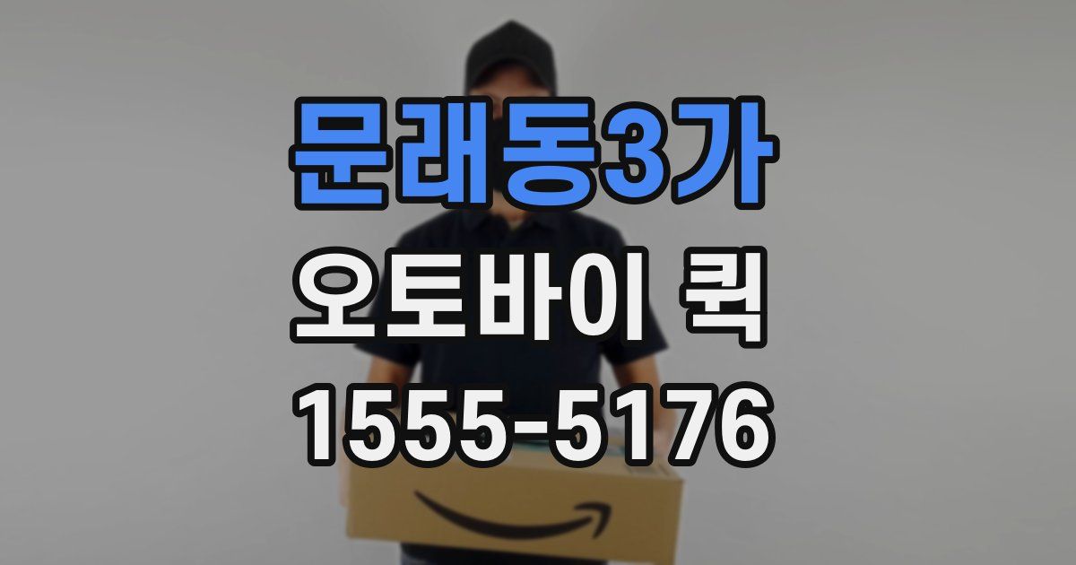 문래동3가 오토바이 퀵