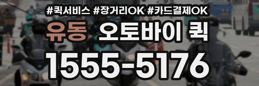 유동 오토바이 퀵