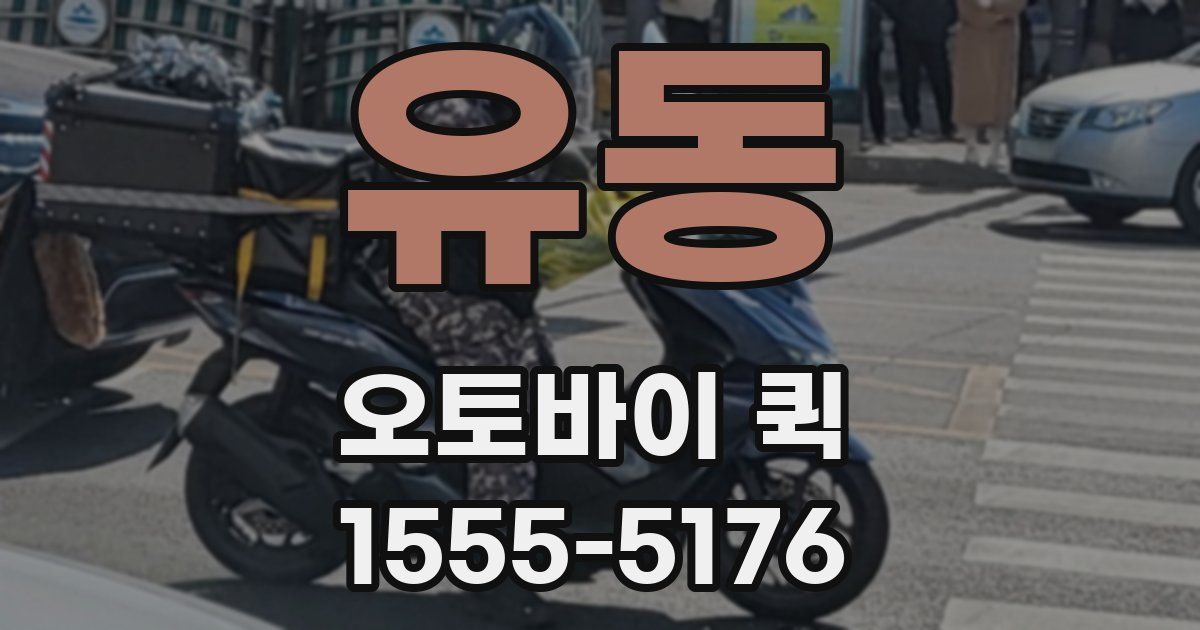 유동 오토바이 퀵