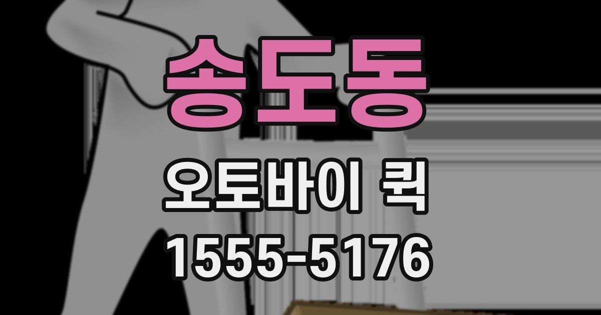 송도동 오토바이 퀵