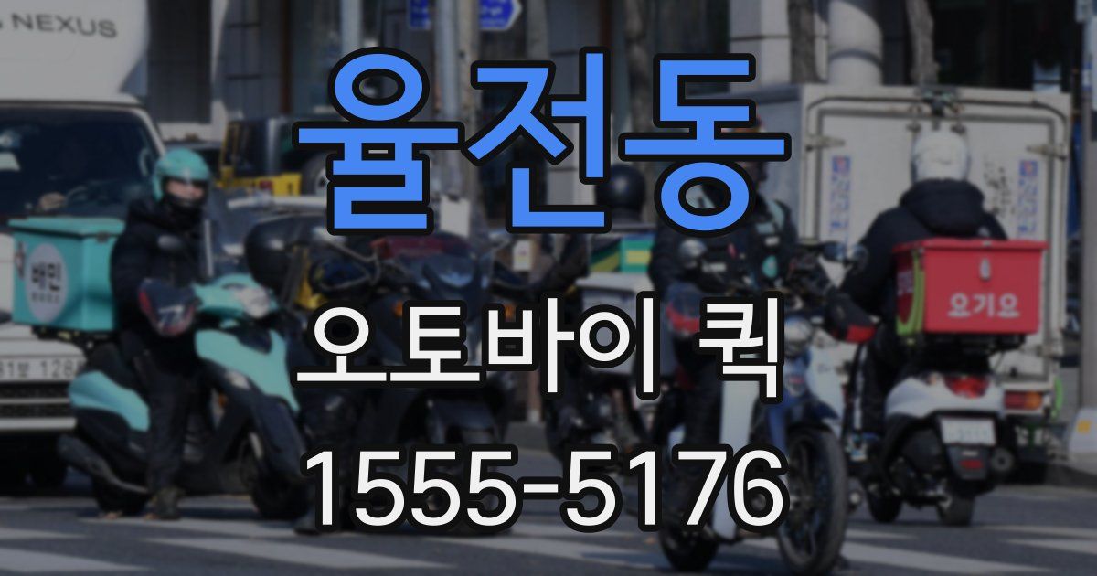 율전동 오토바이 퀵