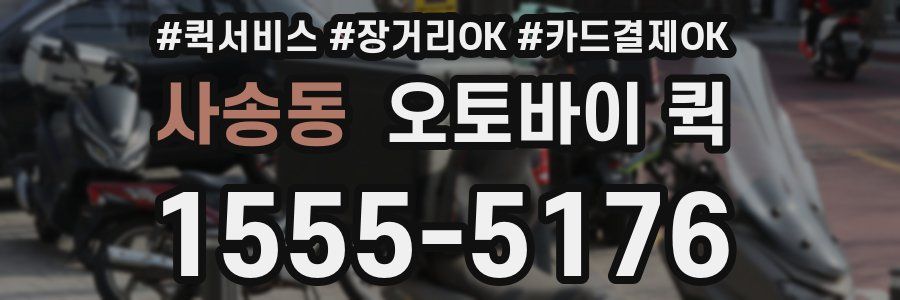 사송동 오토바이 퀵