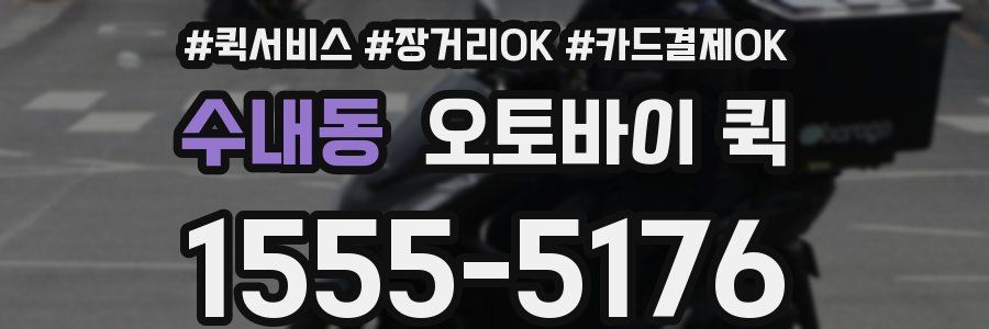 수내동 오토바이 퀵