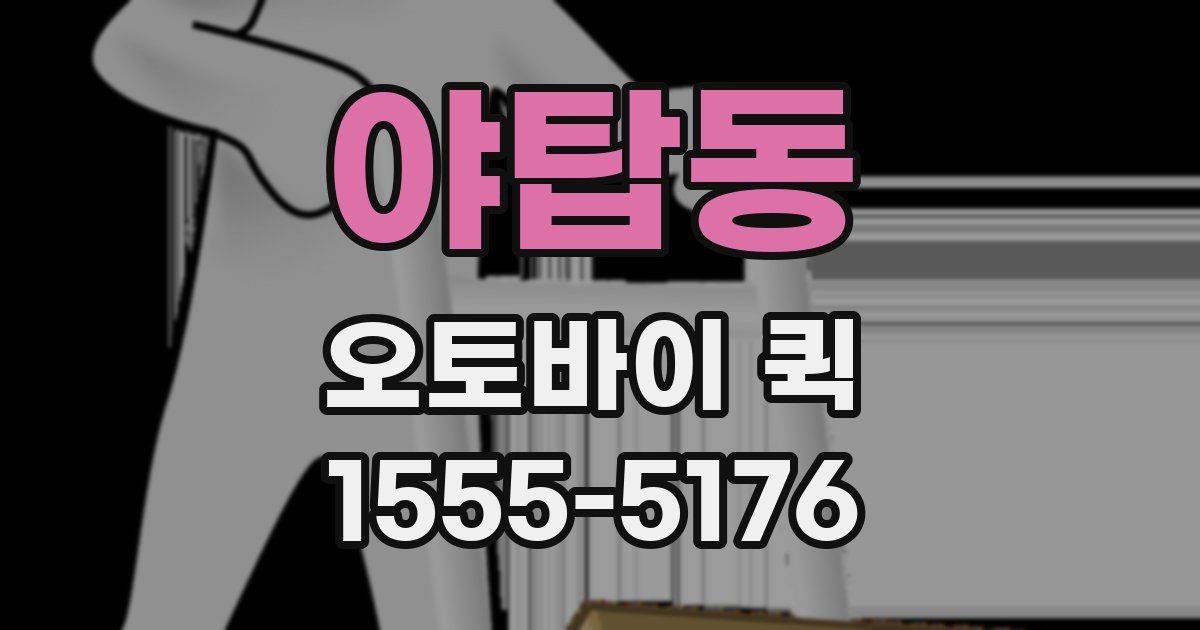 야탑동 오토바이 퀵