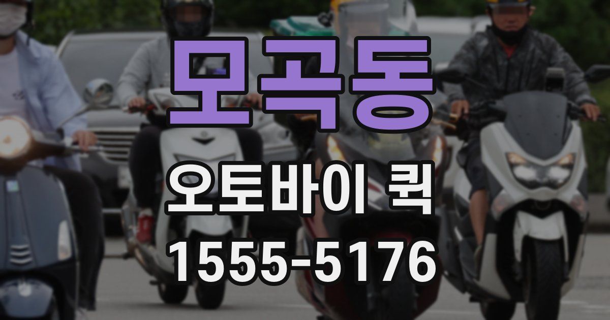 모곡동 오토바이 퀵