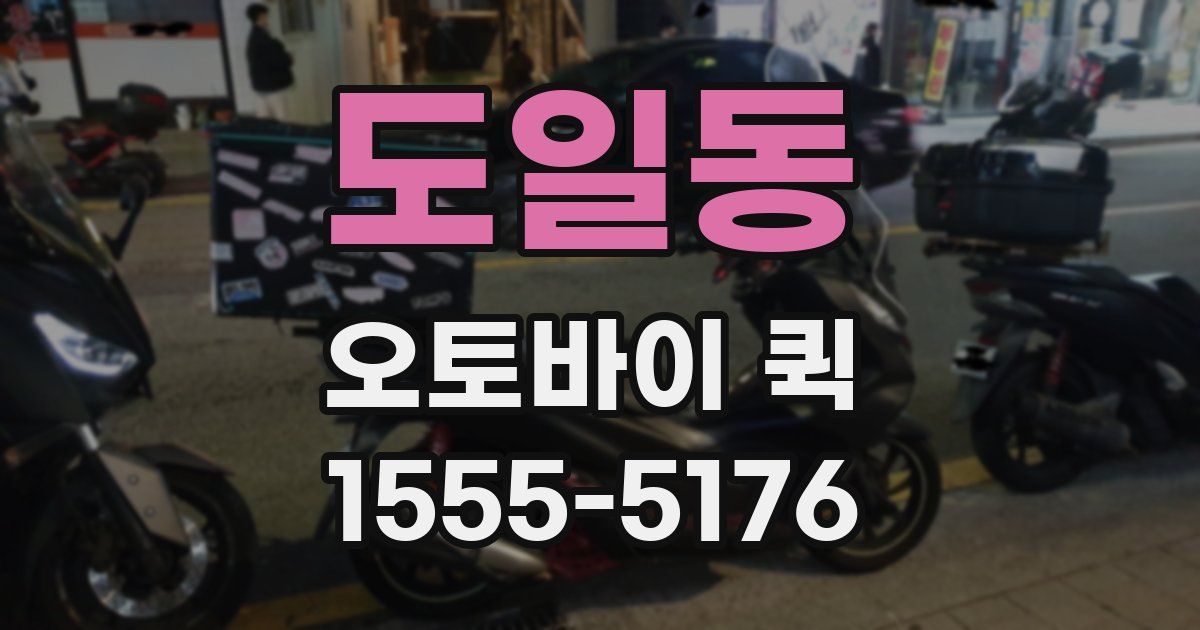 도일동 오토바이 퀵