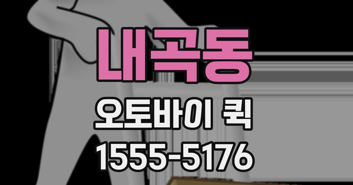 내곡동 오토바이 퀵