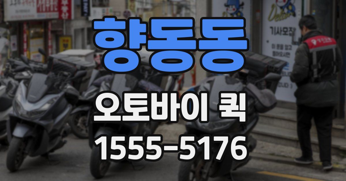 향동동 오토바이 퀵