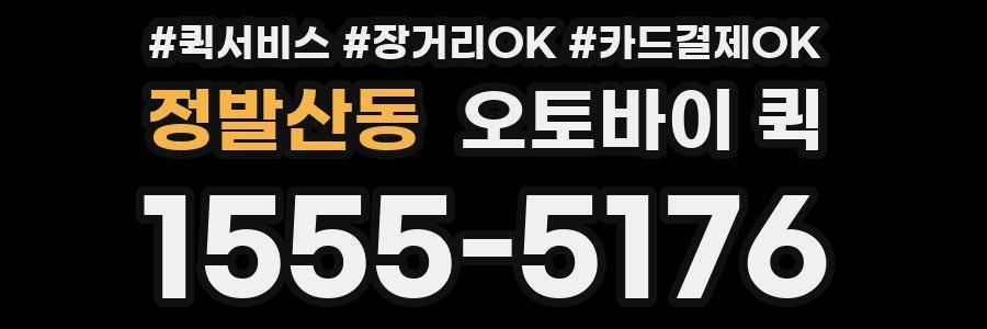 정발산동 오토바이 퀵