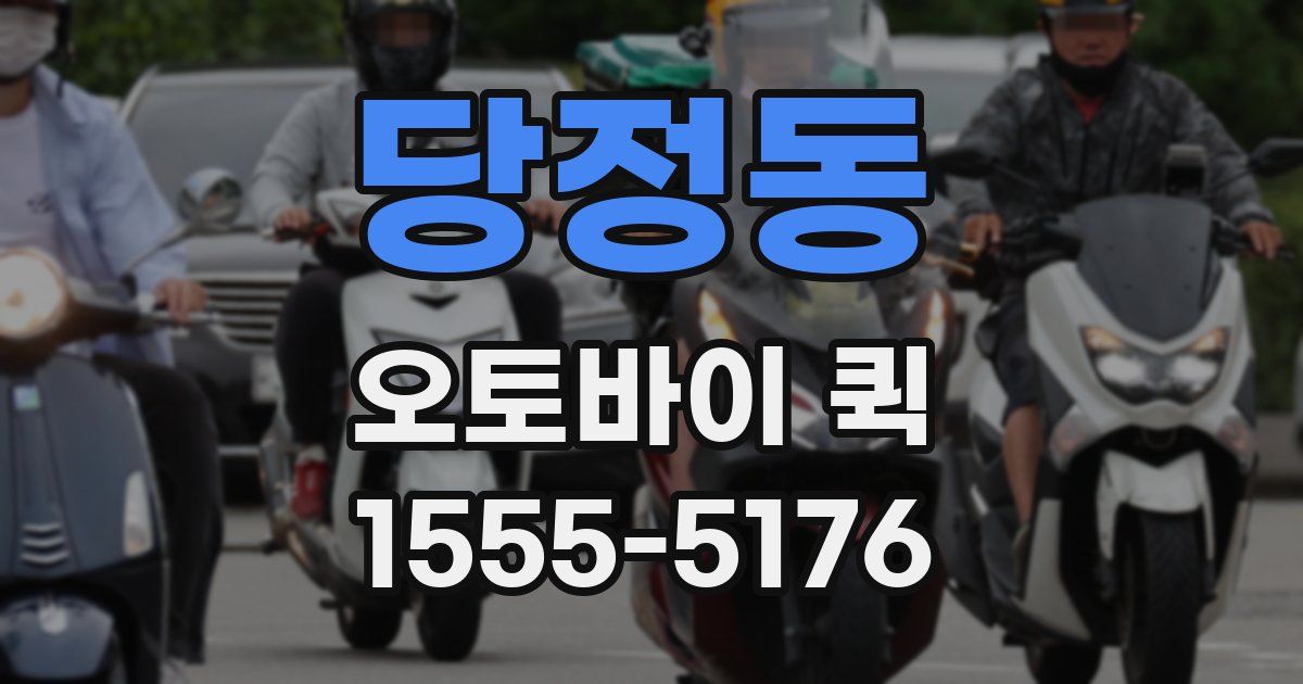 당정동 오토바이 퀵