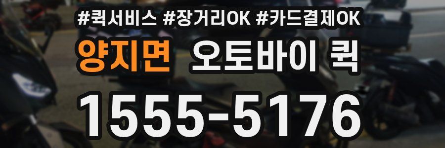 양지면 오토바이 퀵