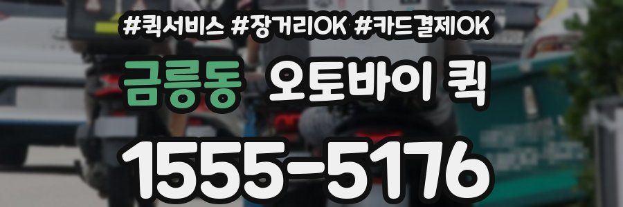 금릉동 오토바이 퀵