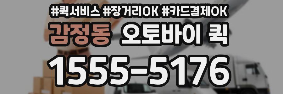 감정동 오토바이 퀵