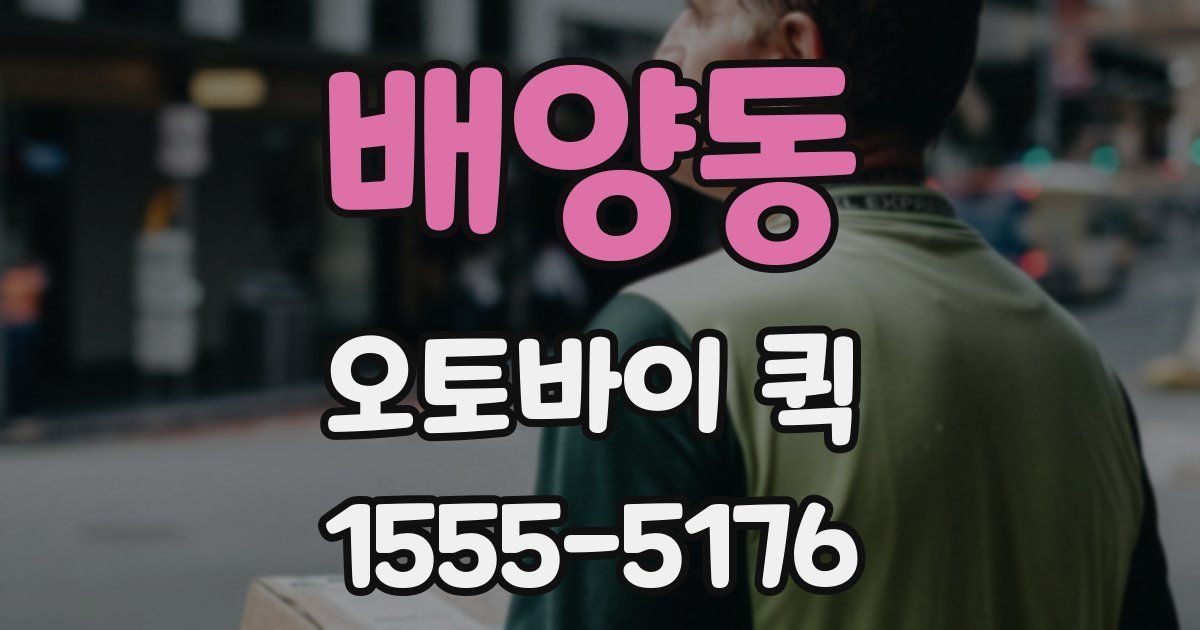 배양동 오토바이 퀵