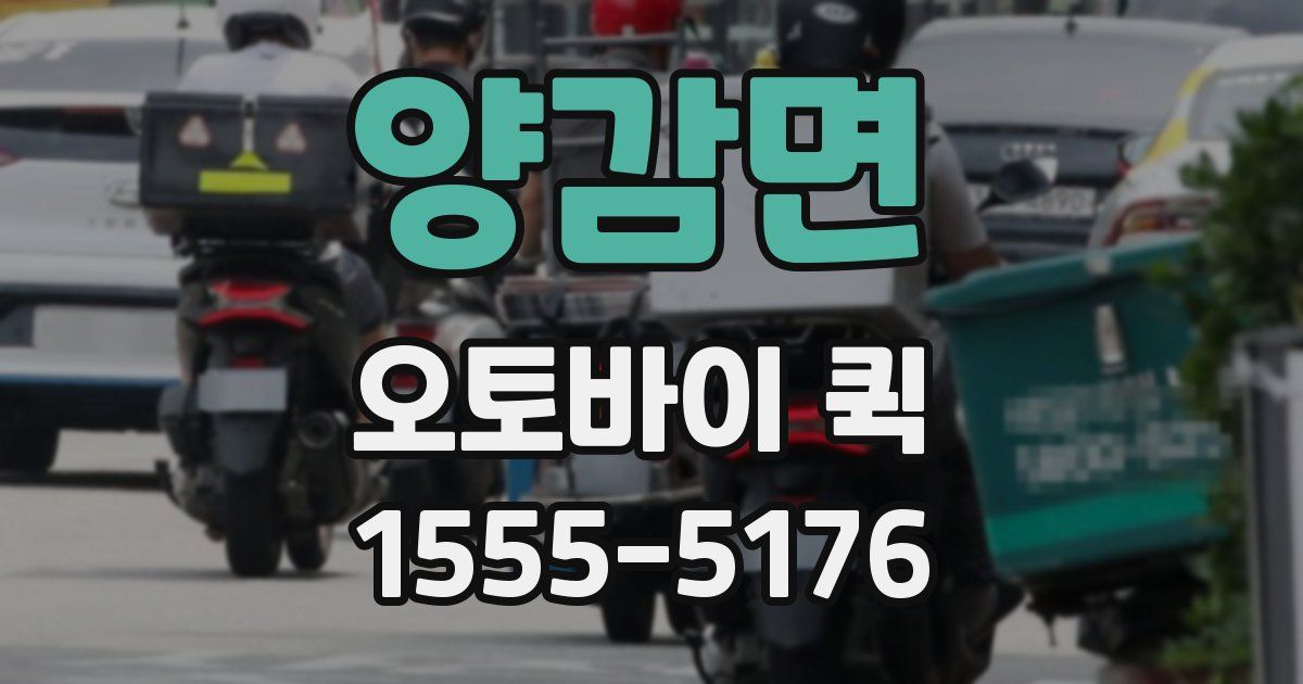 양감면 오토바이 퀵