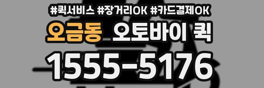 오금동 오토바이 퀵