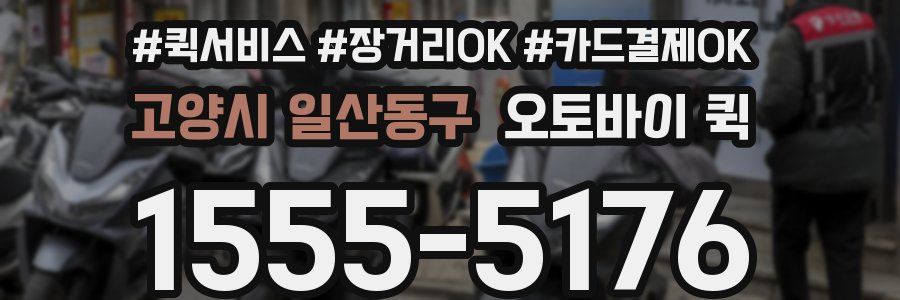 고양시 일산동구 오토바이 퀵