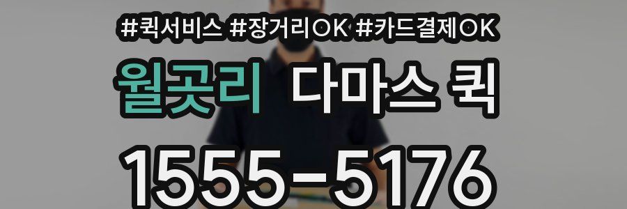 월곳리 다마스 퀵