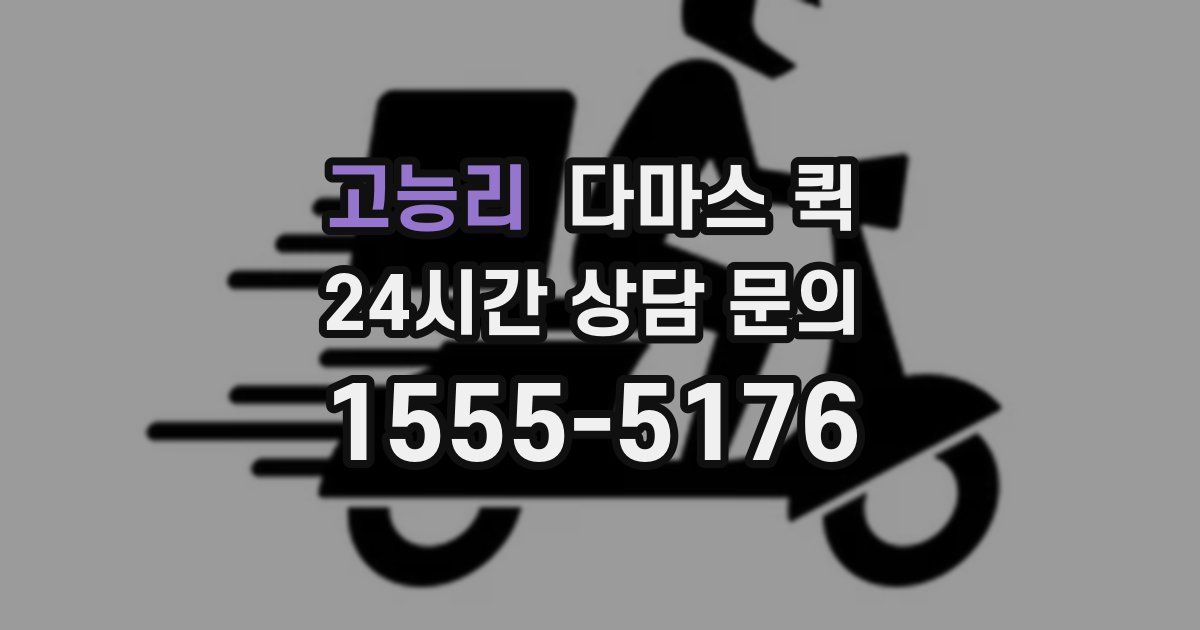 고능리 다마스 퀵