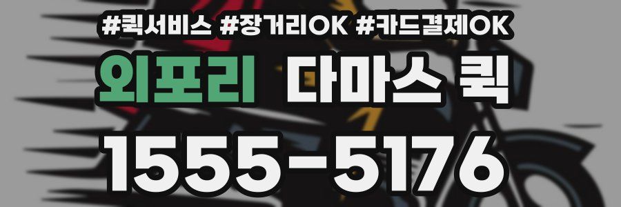 외포리 다마스 퀵