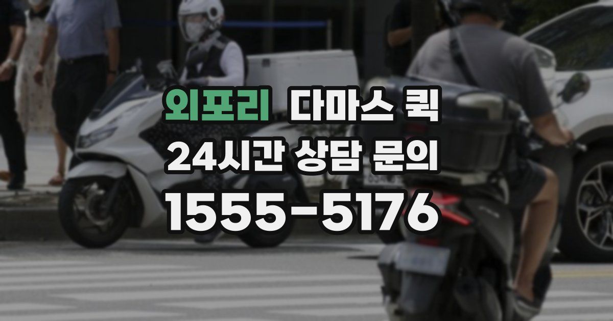 외포리 다마스 퀵