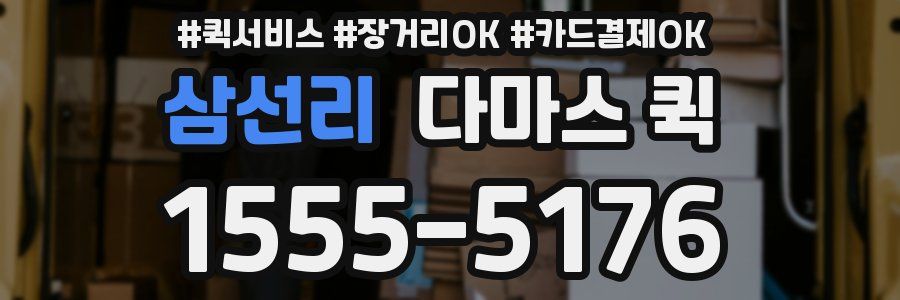 삼선리 다마스 퀵