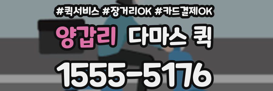 양갑리 다마스 퀵