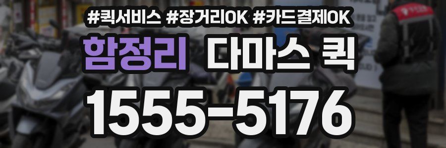 함정리 다마스 퀵