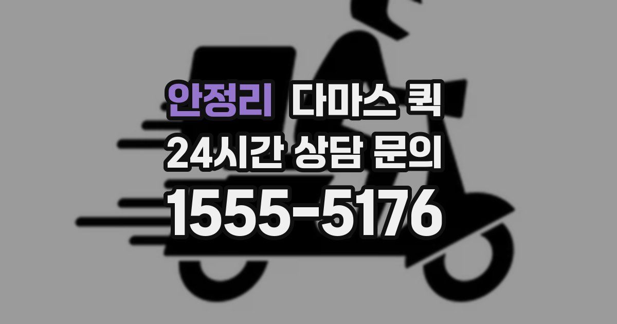 안정리 다마스 퀵