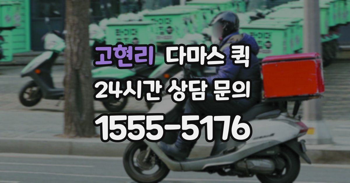 고현리 다마스 퀵