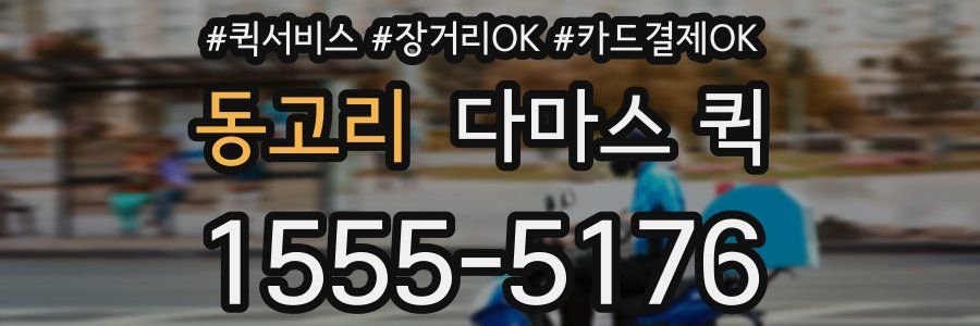 동고리 다마스 퀵