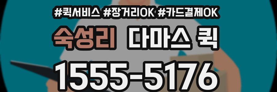 숙성리 다마스 퀵