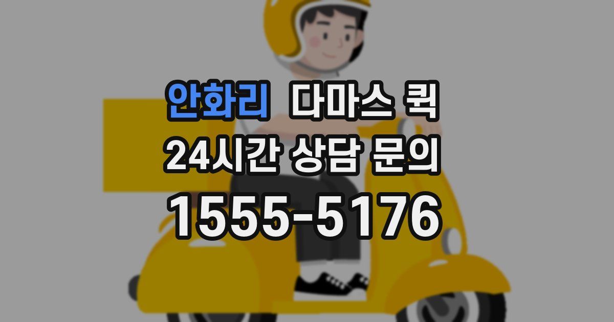 안화리 다마스 퀵