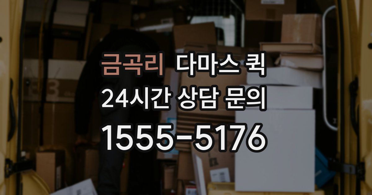 금곡리 다마스 퀵