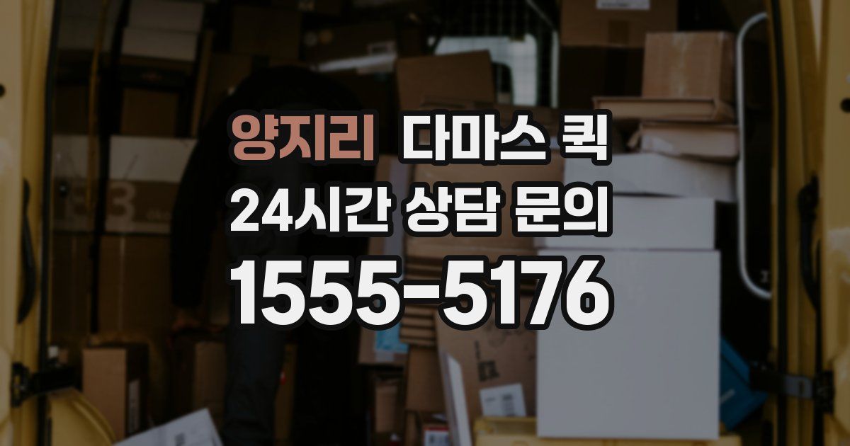 양지리 다마스 퀵