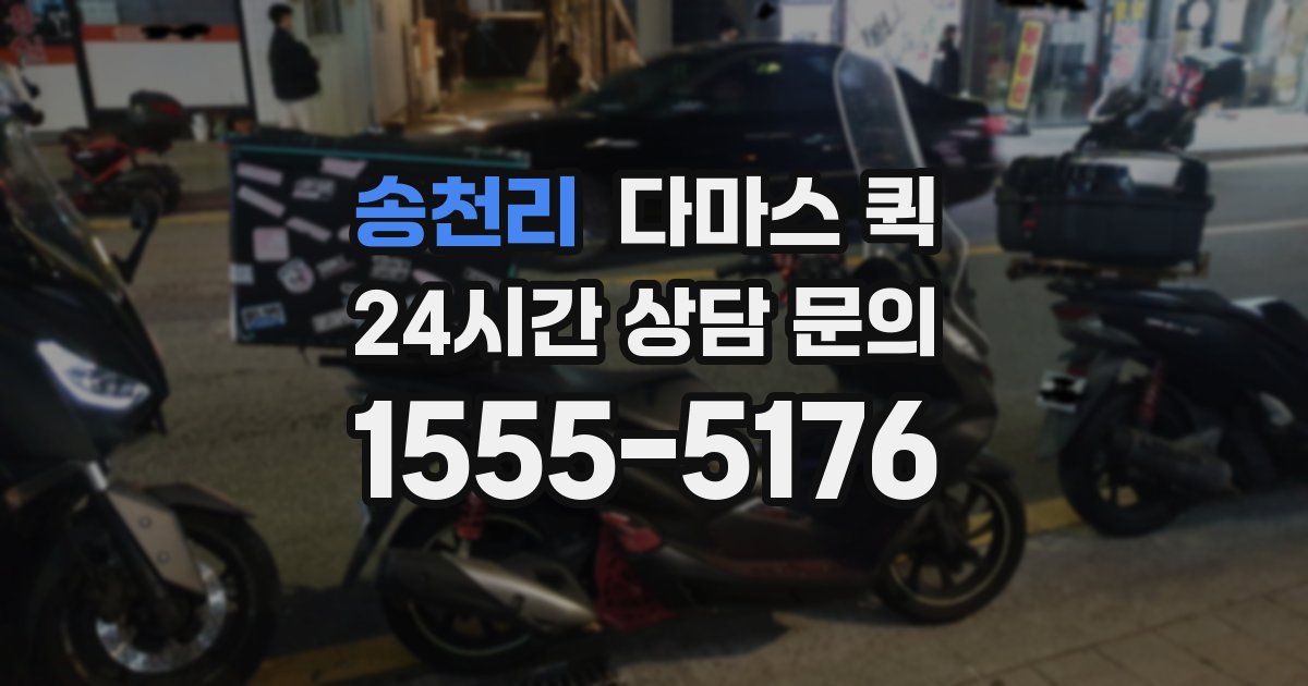 송천리 다마스 퀵