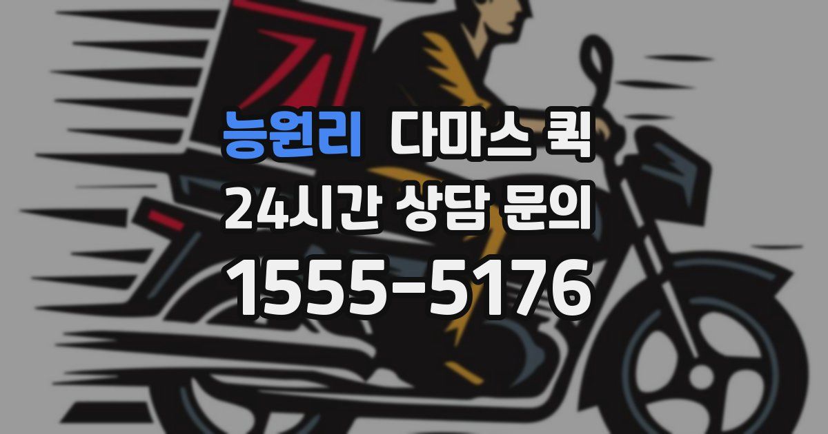 능원리 다마스 퀵