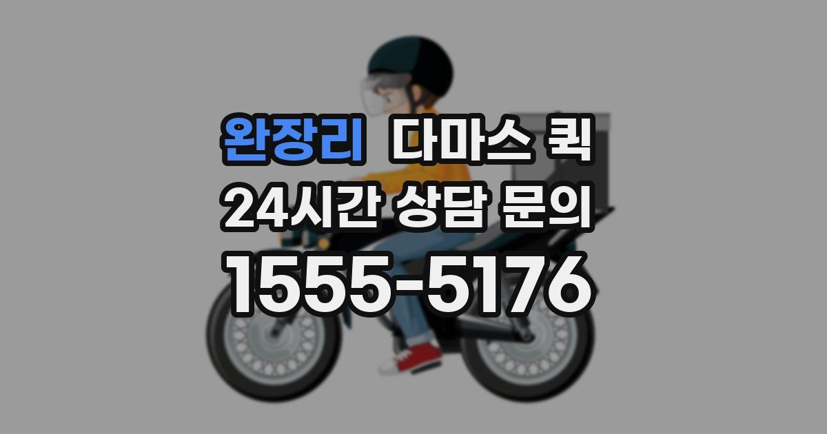 완장리 다마스 퀵