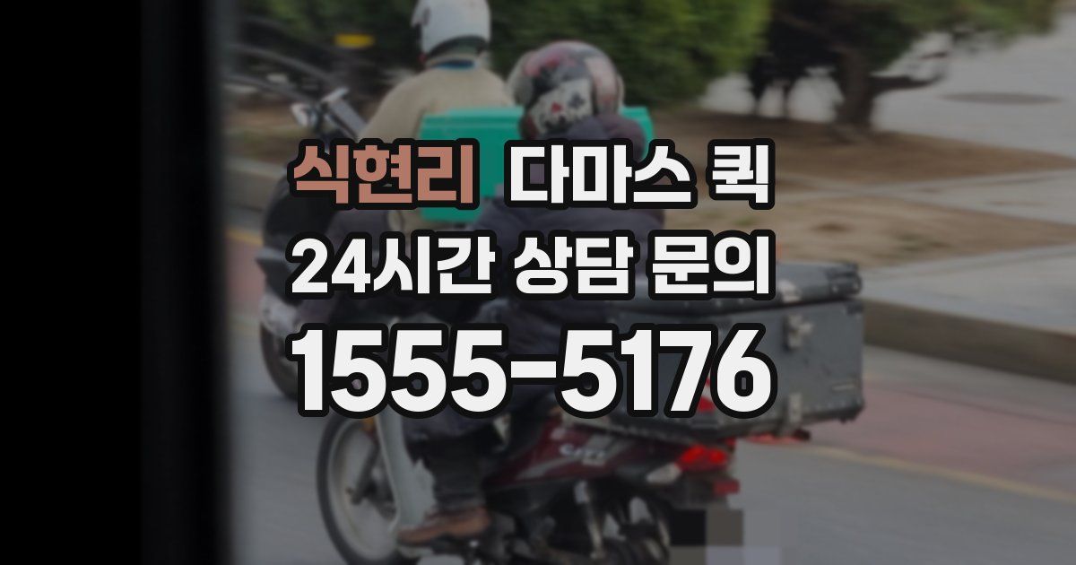 식현리 다마스 퀵