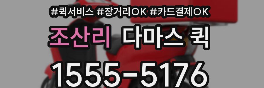 조산리 다마스 퀵