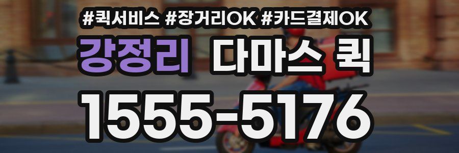 강정리 다마스 퀵