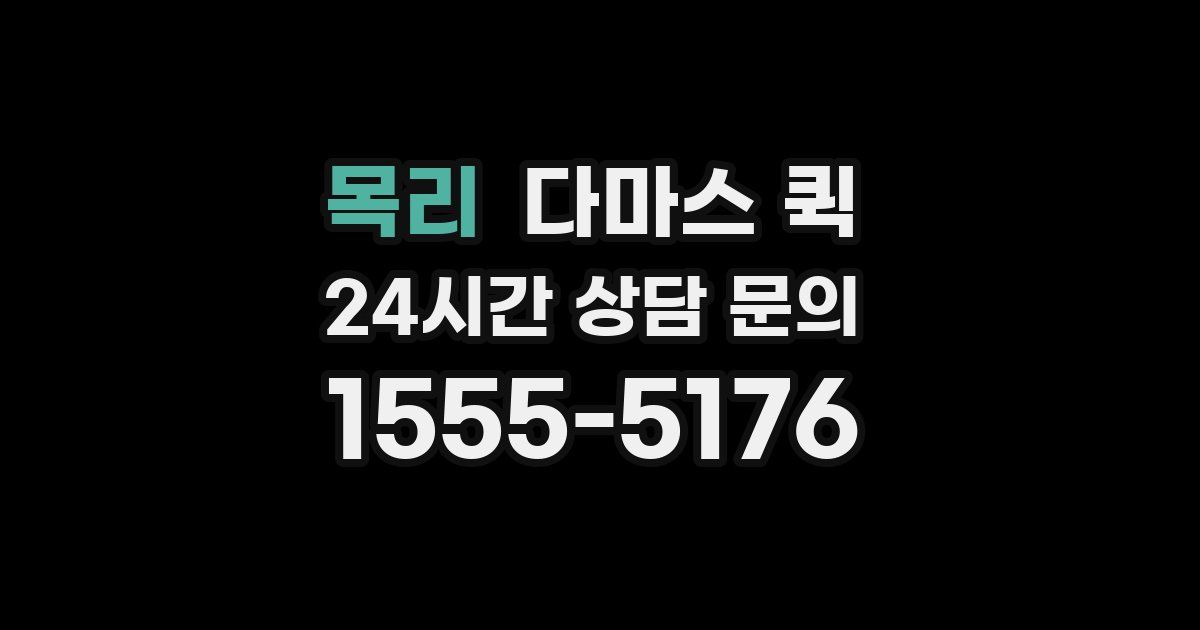 목리 다마스 퀵