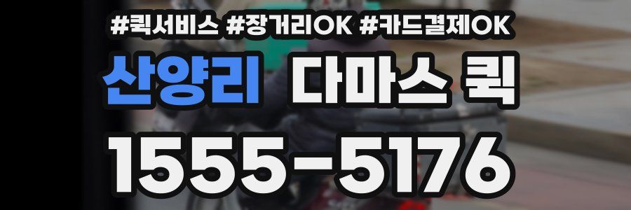 산양리 다마스 퀵