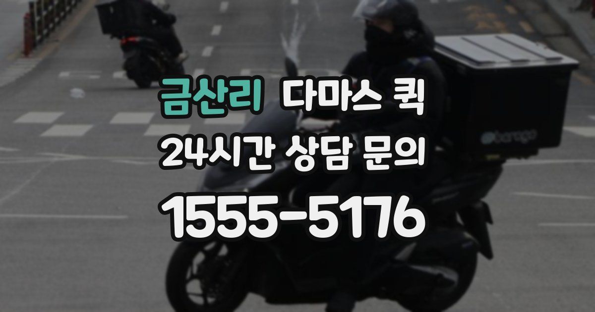 금산리 다마스 퀵