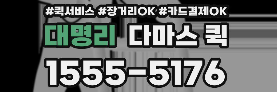 대명리 다마스 퀵