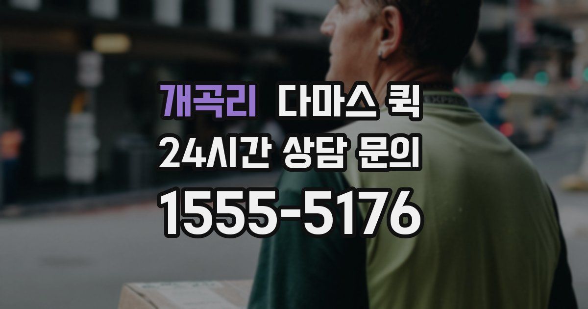 개곡리 다마스 퀵