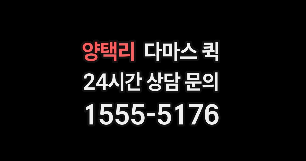 양택리 다마스 퀵