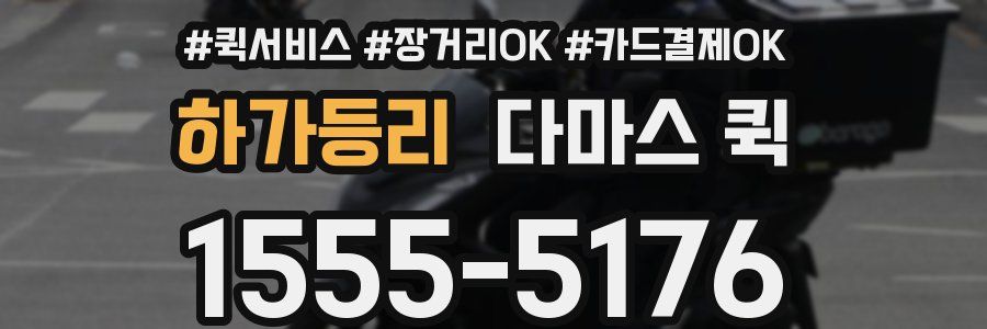 하가등리 다마스 퀵