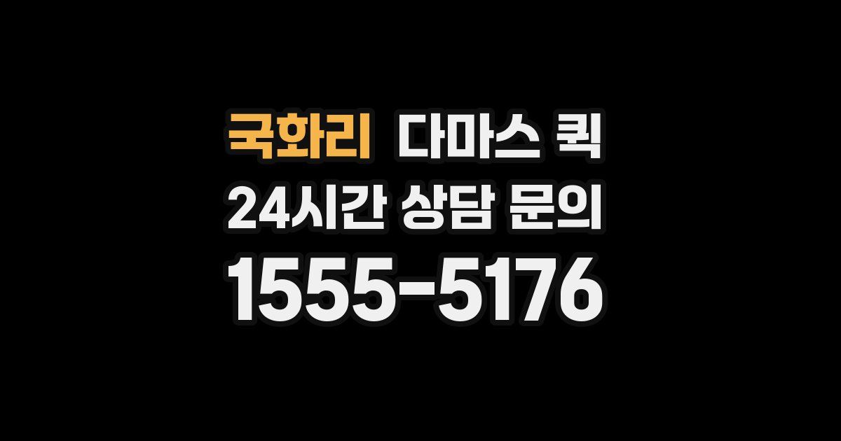 국화리 다마스 퀵